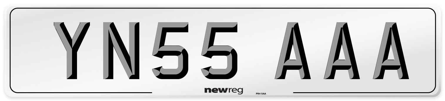 YN55 AAA Number Plate from New Reg